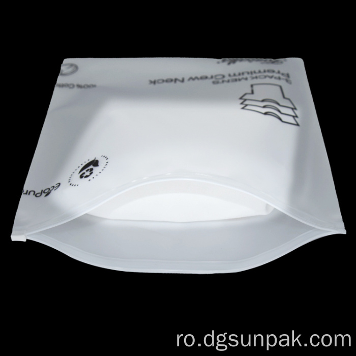 pungi de plastic reciclate personalizate cu fermoar cu logo